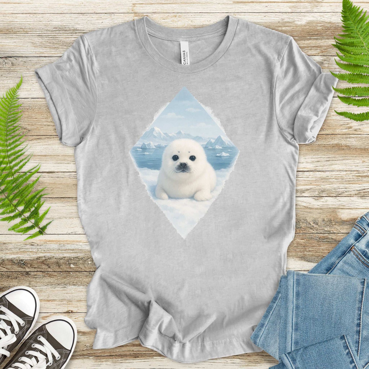 Baby Seal Arctic T-Shirt – Cute Winter Wildlife Vintage Tee
