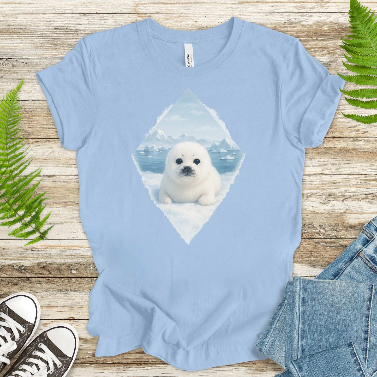 Baby Seal Arctic T-Shirt – Cute Winter Wildlife Vintage Tee