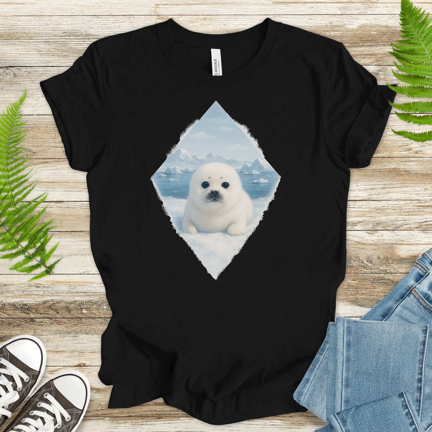 Baby Seal Arctic T-Shirt – Cute Winter Wildlife Vintage Tee