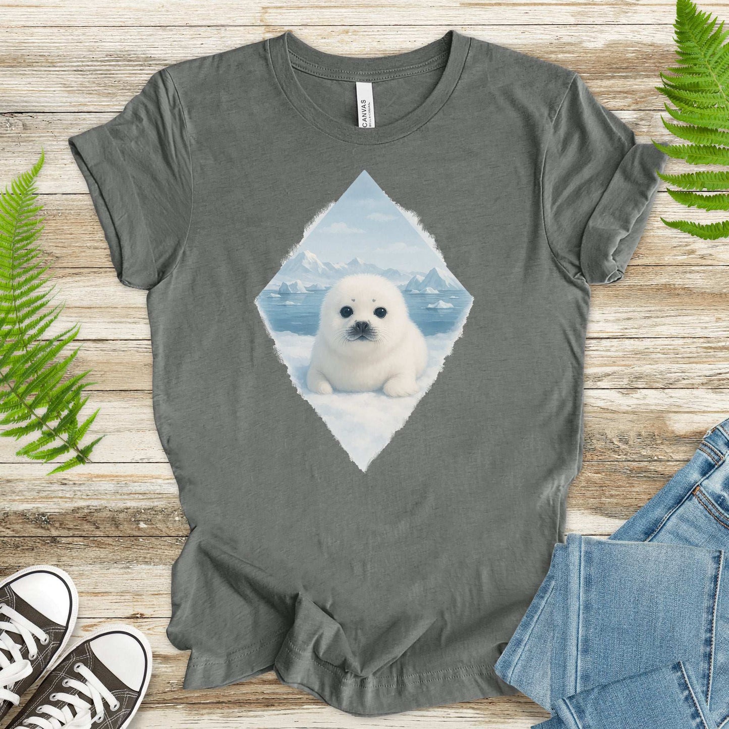 Baby Seal Arctic T-Shirt – Cute Winter Wildlife Vintage Tee