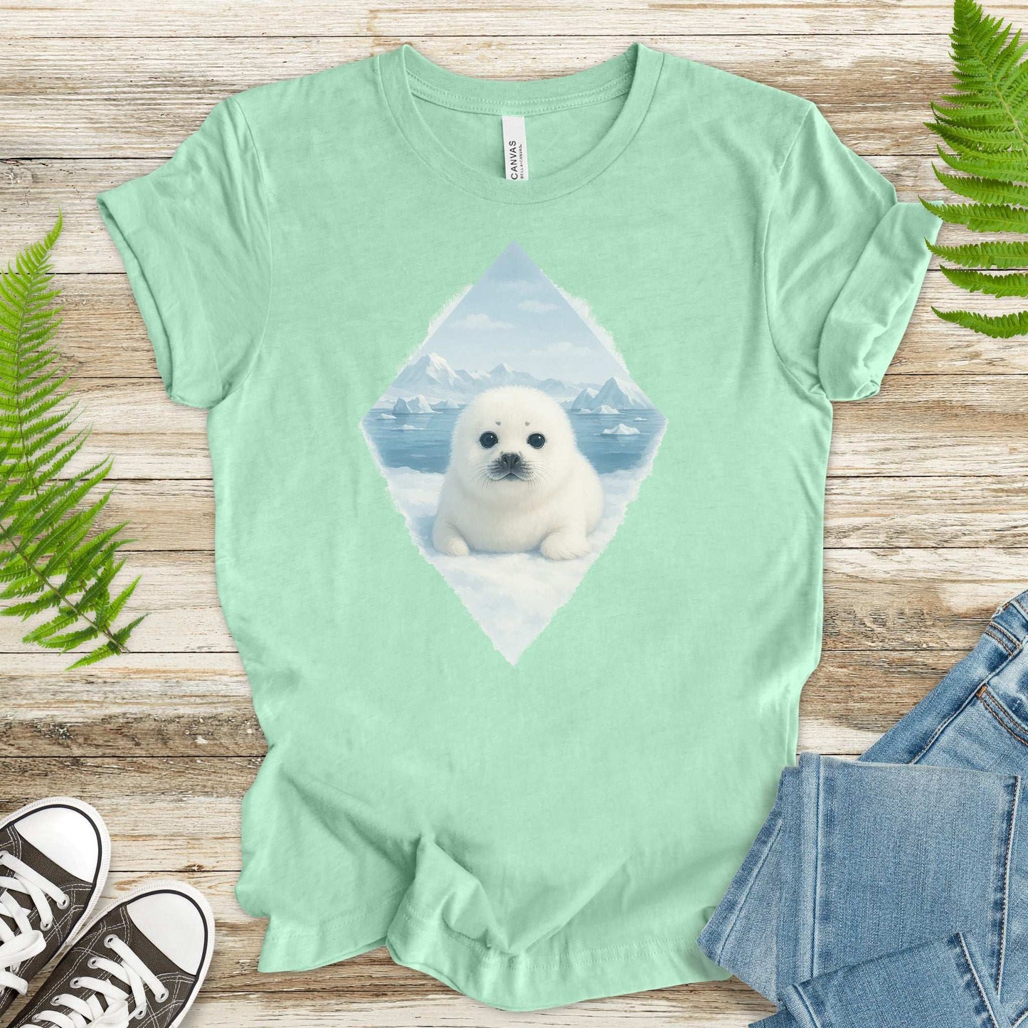 Baby Seal Arctic T-Shirt – Cute Winter Wildlife Vintage Tee