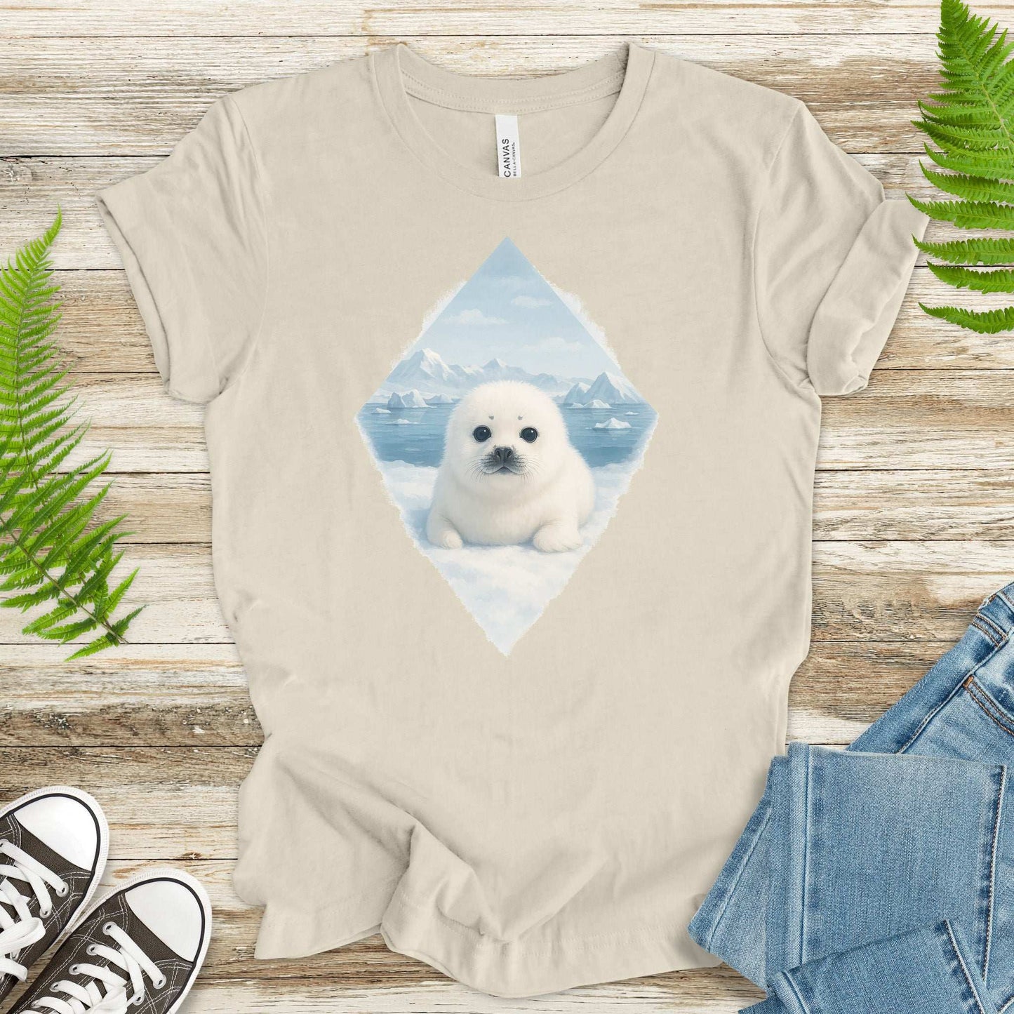 Baby Seal Arctic T-Shirt – Cute Winter Wildlife Vintage Tee