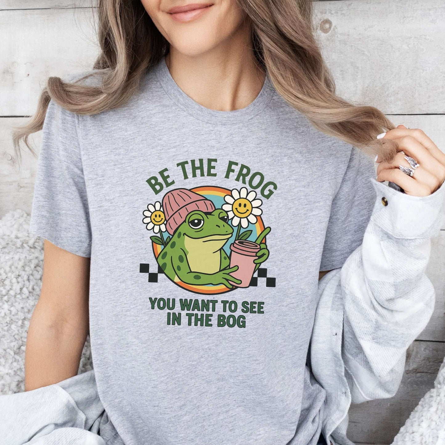 Be the Frog You Want to See Shirt – Funny Coffee Frog T-Shirt