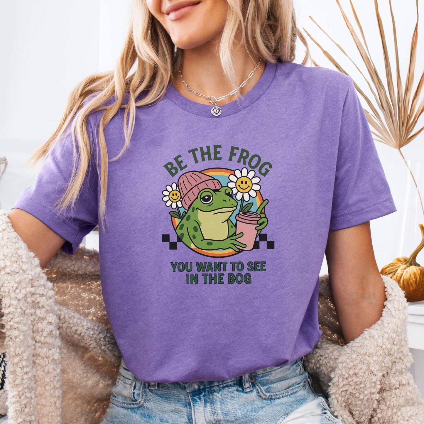 Be the Frog You Want to See Shirt – Funny Coffee Frog T-Shirt