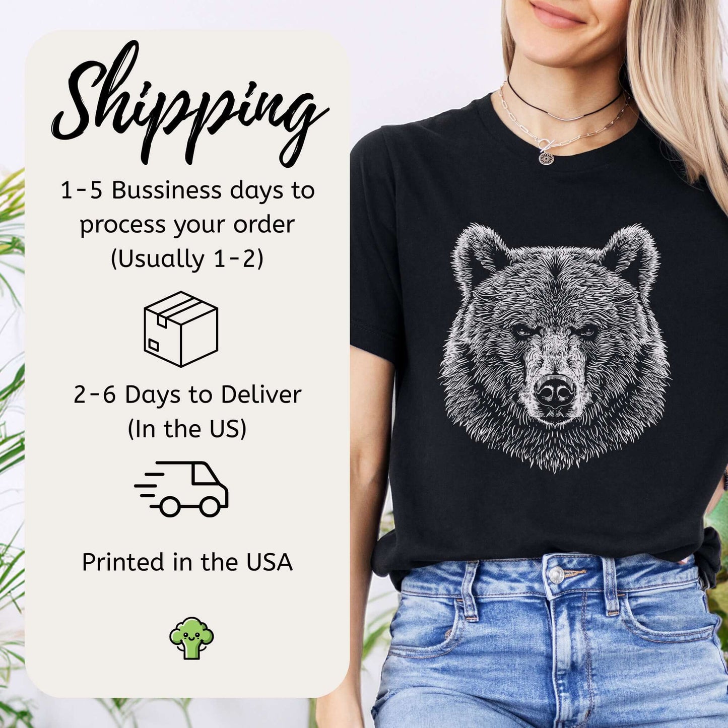 Bear Spirit Animal Art Wildlife T-Shirt