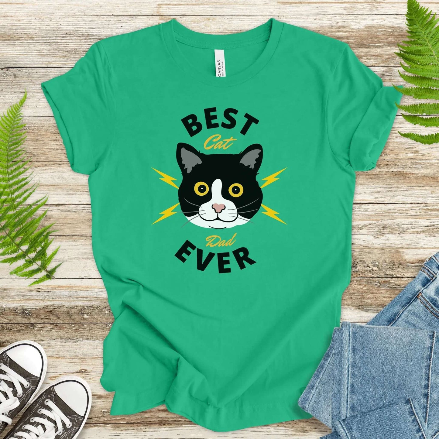 Best Cat Dad Ever T-Shirt - TShirtree