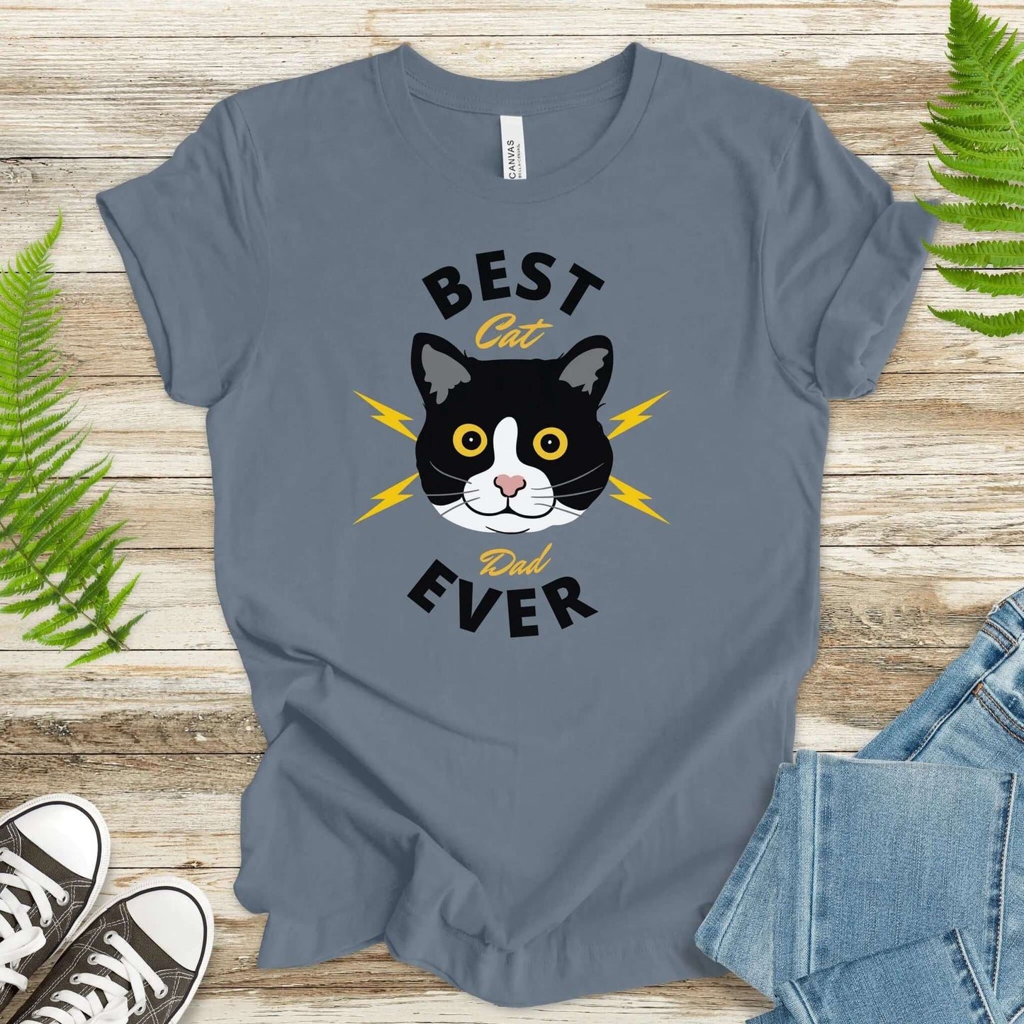 Best Cat Dad Ever T-Shirt - TShirtree
