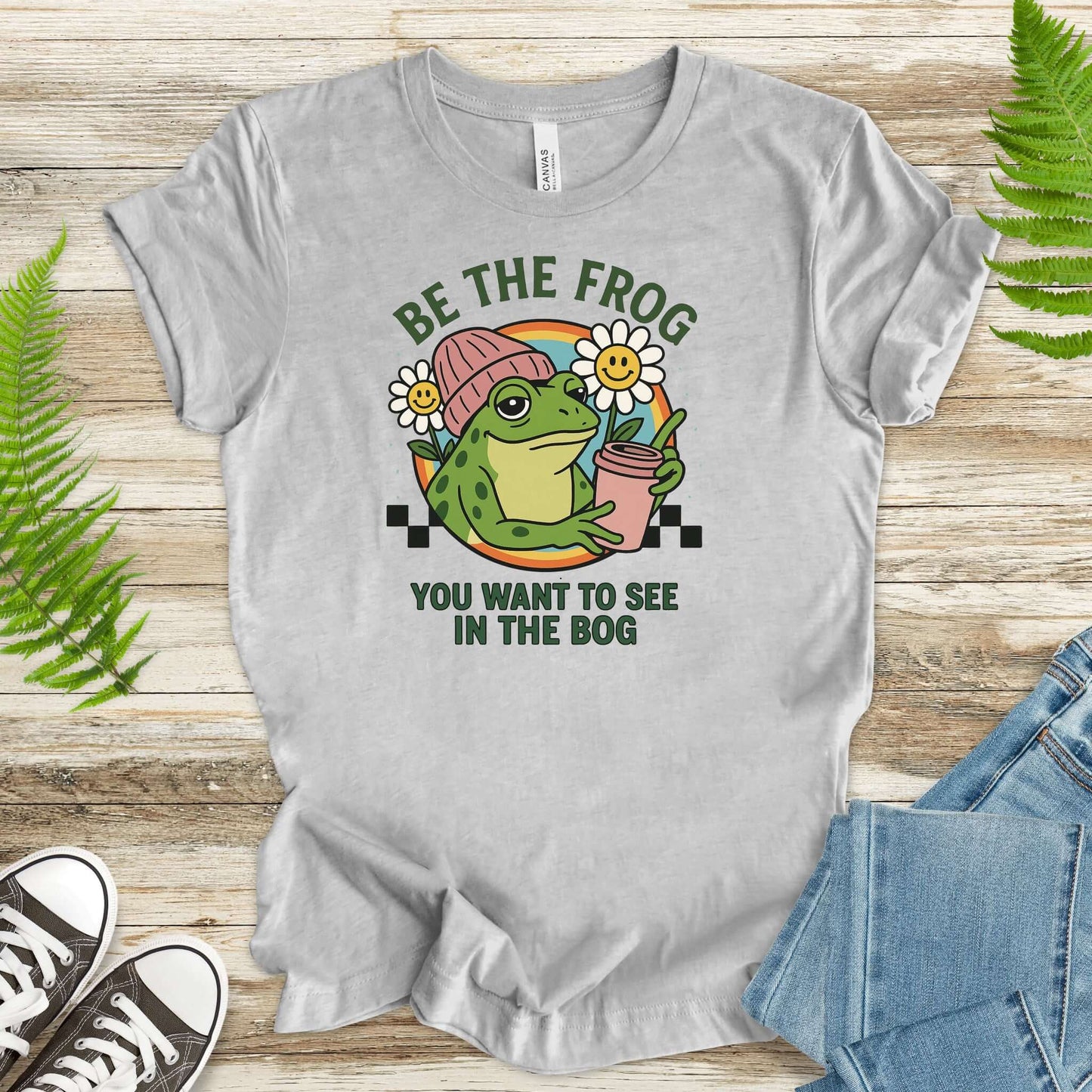 Be the Frog You Want to See Shirt – Funny Coffee Frog T-Shirt