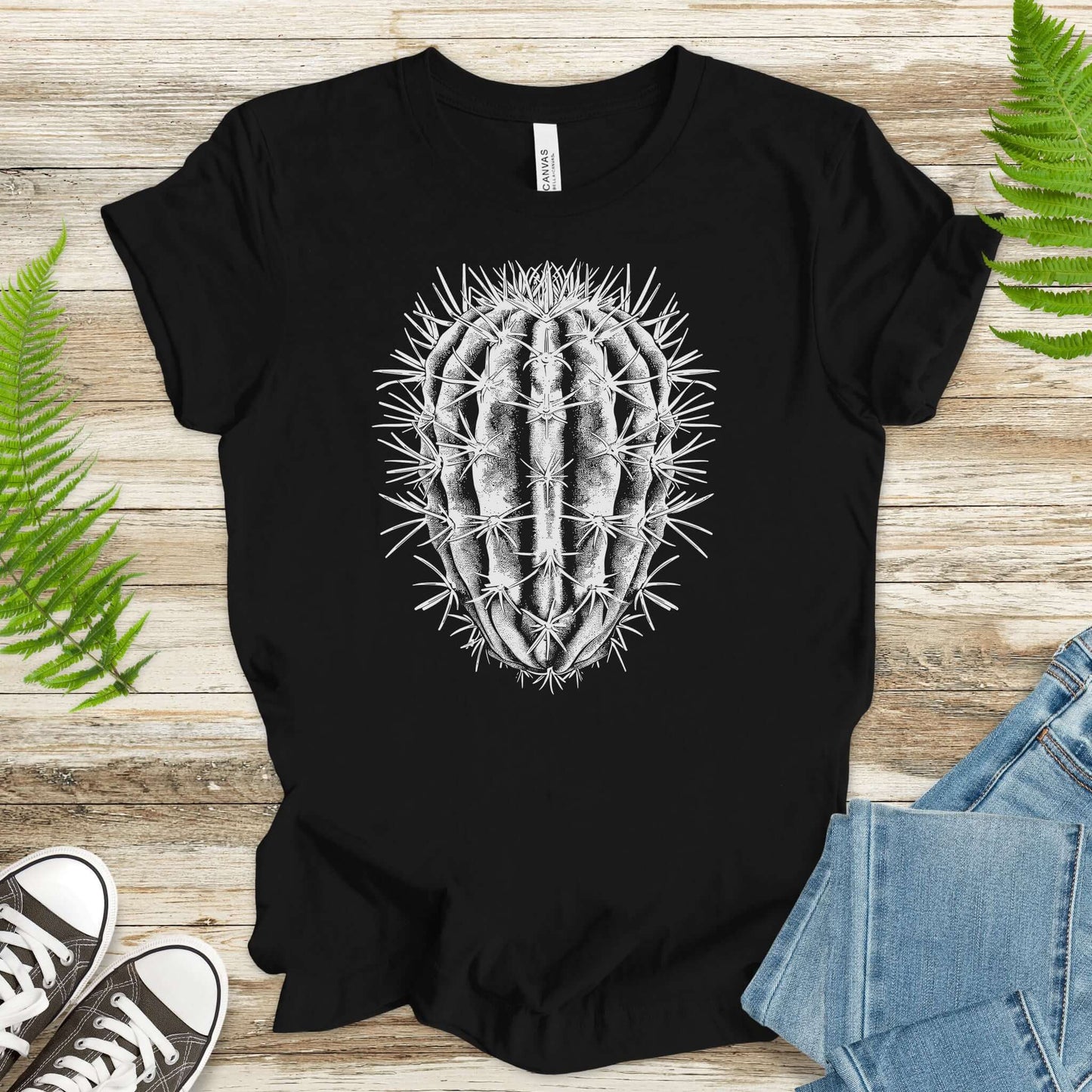 Cactus Illustration T-Shirt – Desert Adventure Style