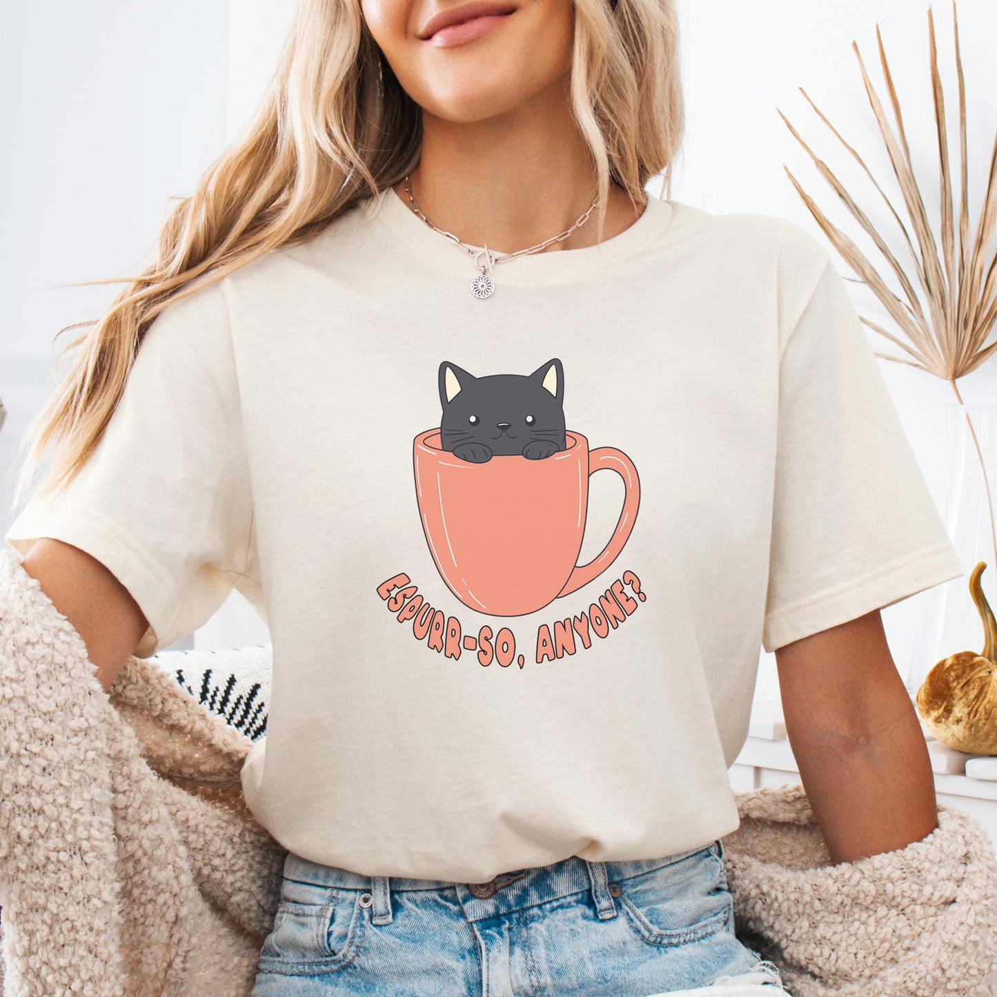 Espurr-so Anyone? β Black Cat Coffee T-Shirt