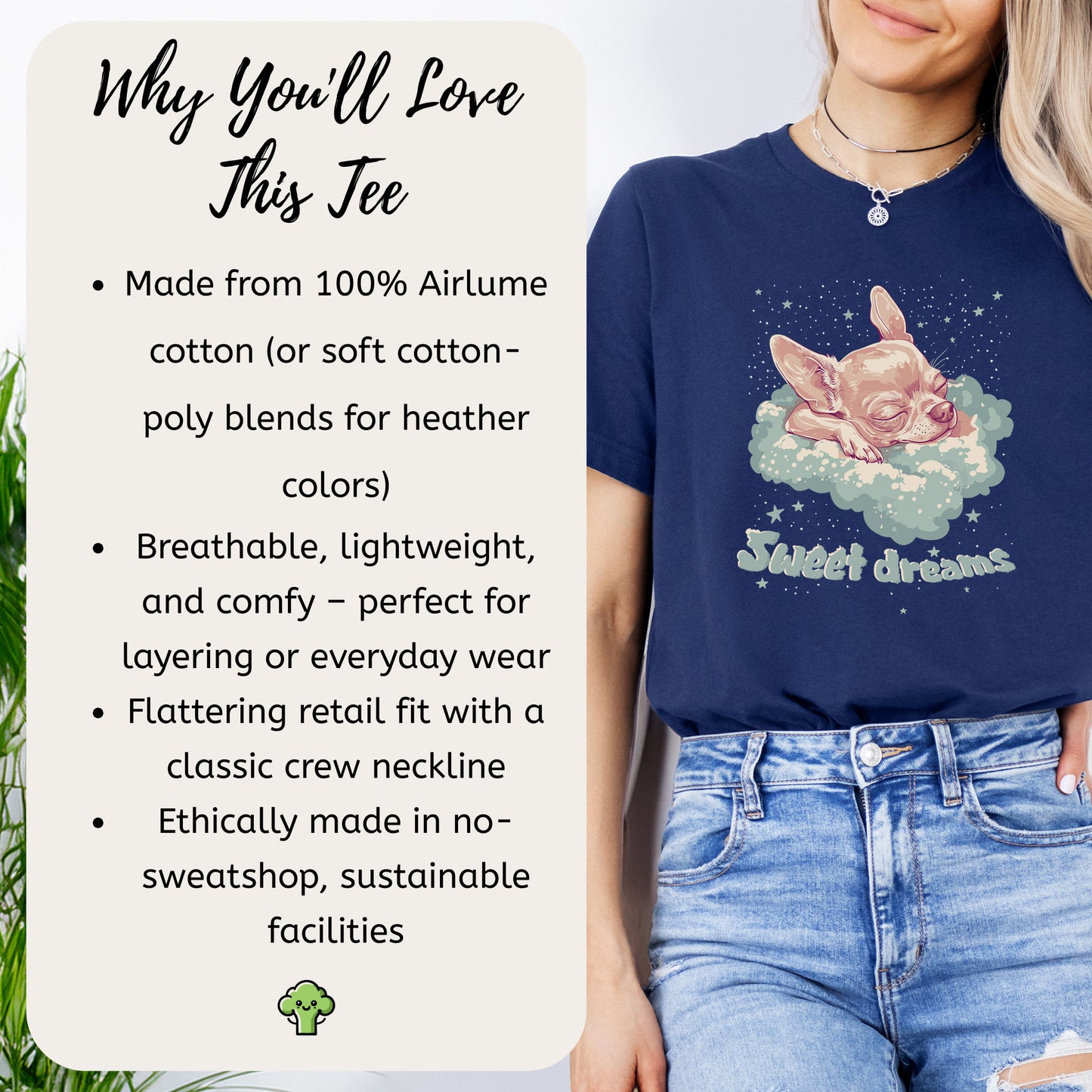 Sweet Dreams T-Shirt – Cute Sleeping Chihuahua Design