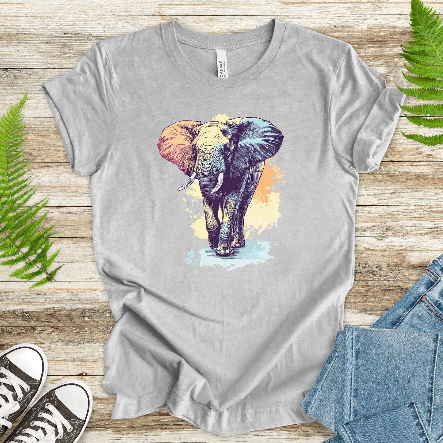 Colorful Elephant T-Shirt - TShirtree