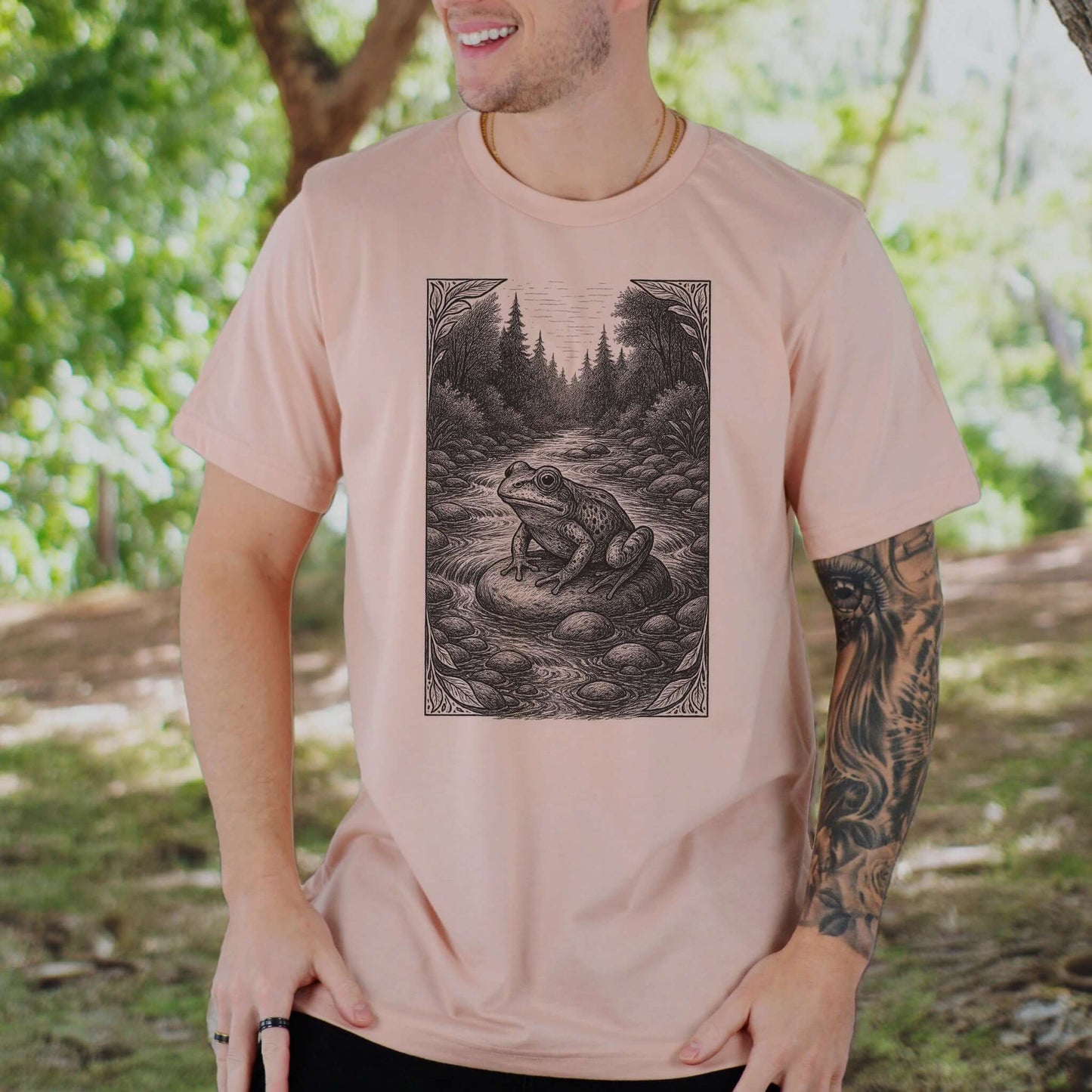 Still Waters – Frog Spirit Animal T-Shirt