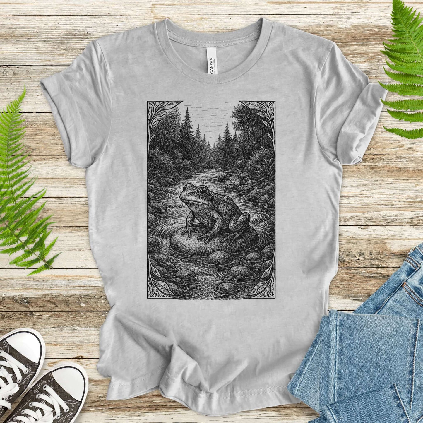 Still Waters – Frog Spirit Animal T-Shirt