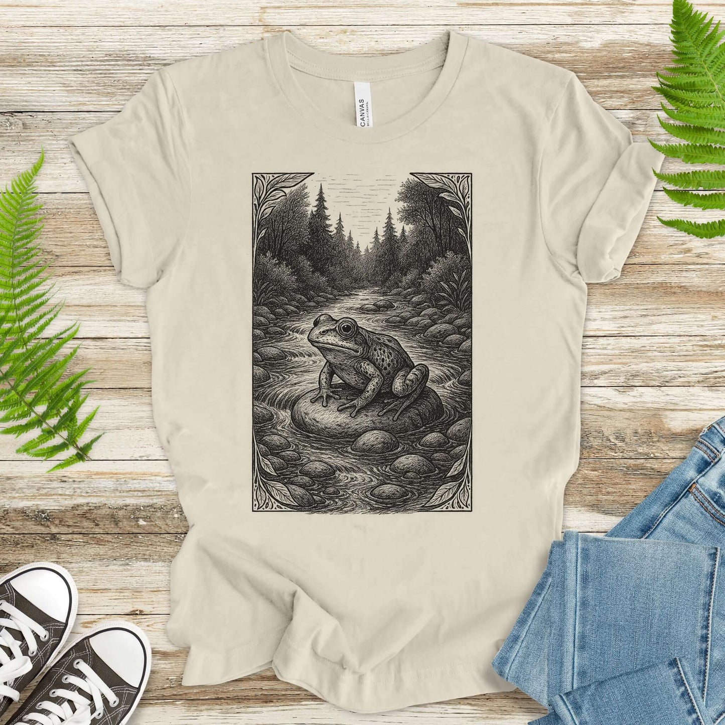 Still Waters – Frog Spirit Animal T-Shirt
