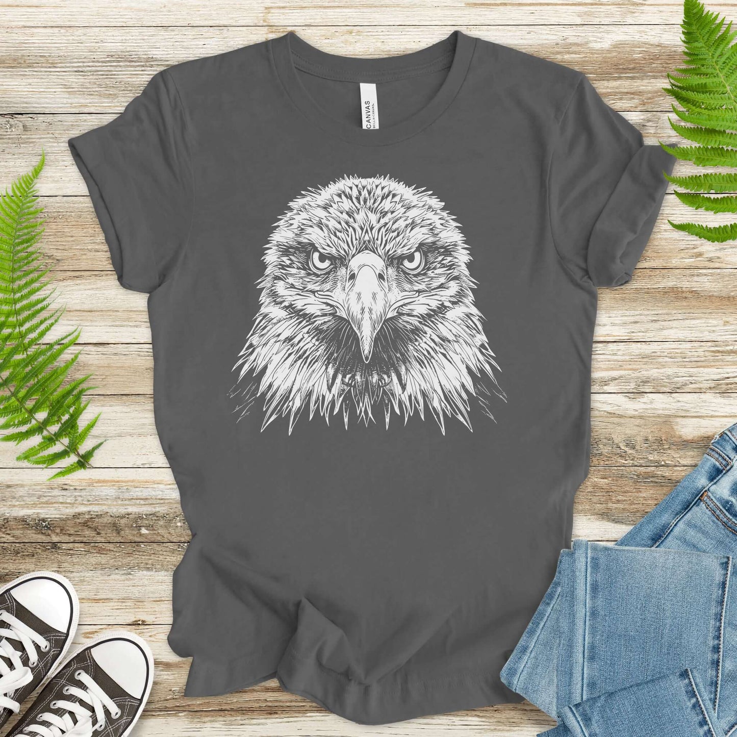 Eagle Face T-Shirt – Majestic Bird of Prey Tee
