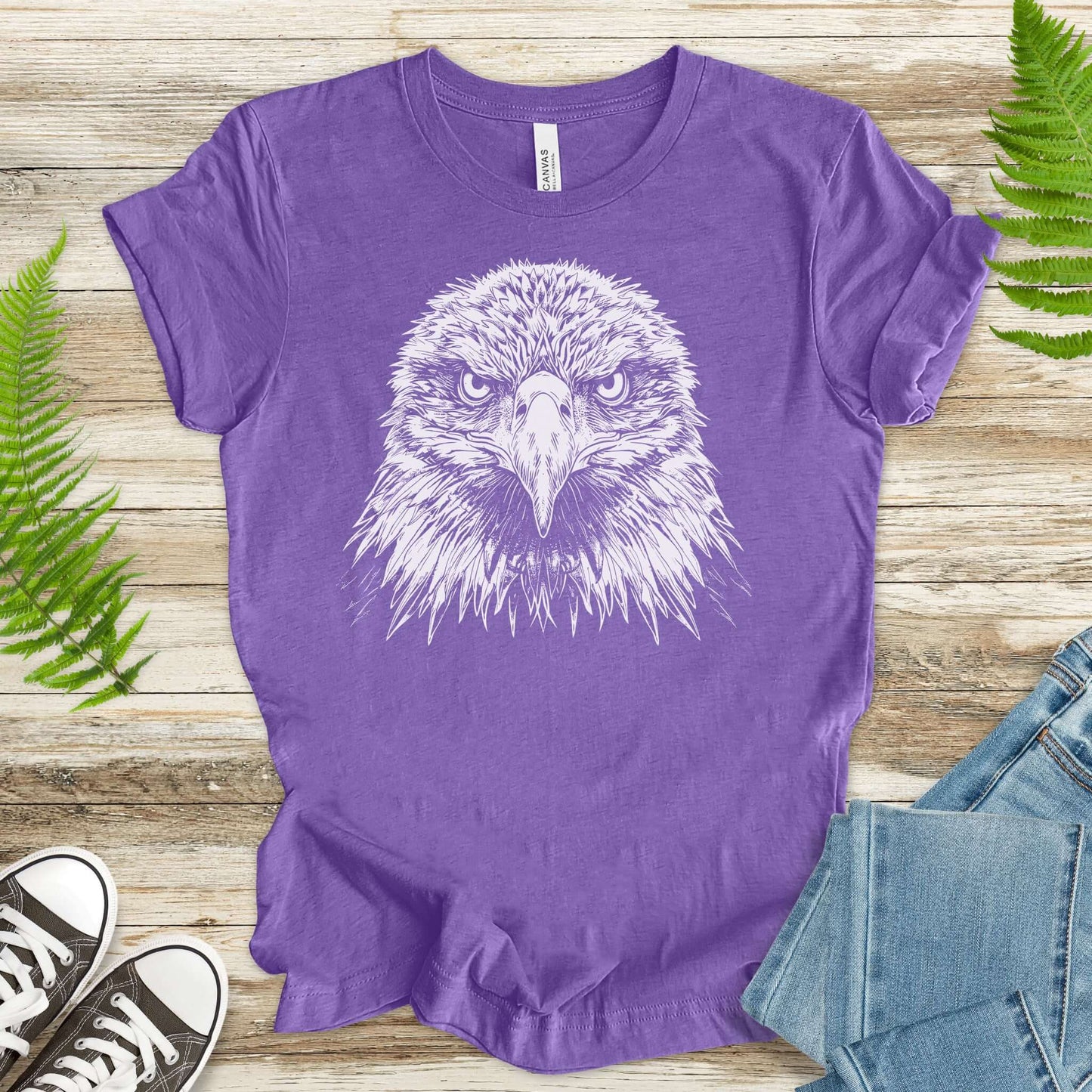 Eagle Face T-Shirt – Majestic Bird of Prey Tee