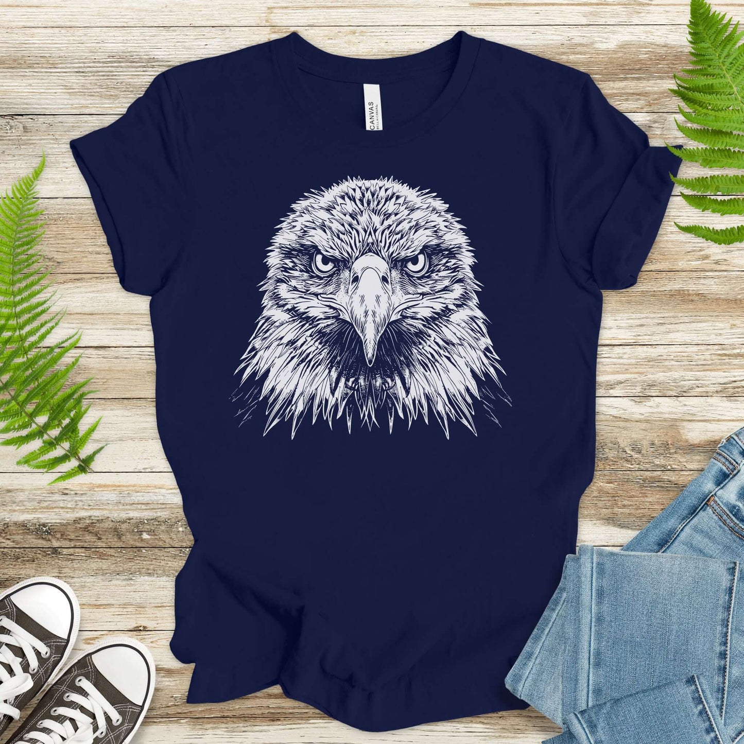 Eagle Face T-Shirt – Majestic Bird of Prey Tee
