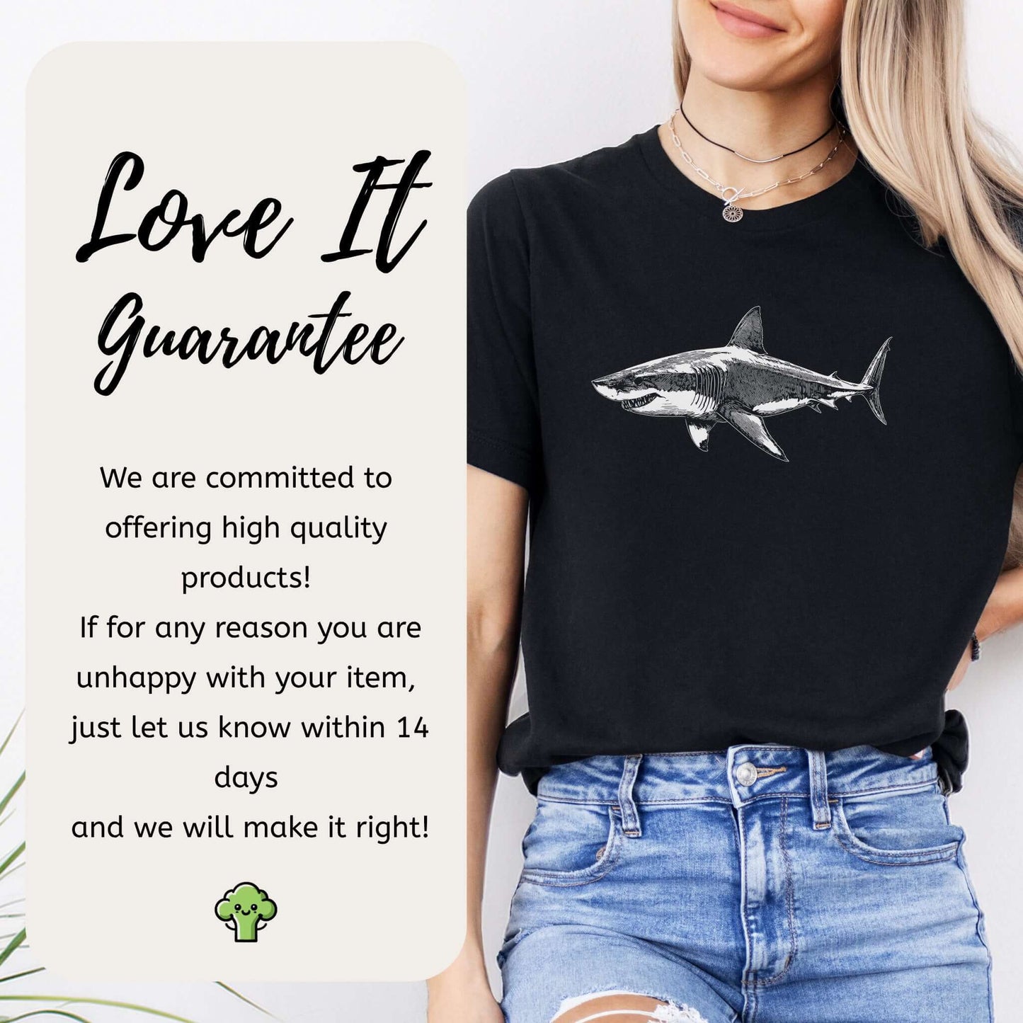 Vintage Great White Shark T-Shirt – Ocean Conservation Retro Style