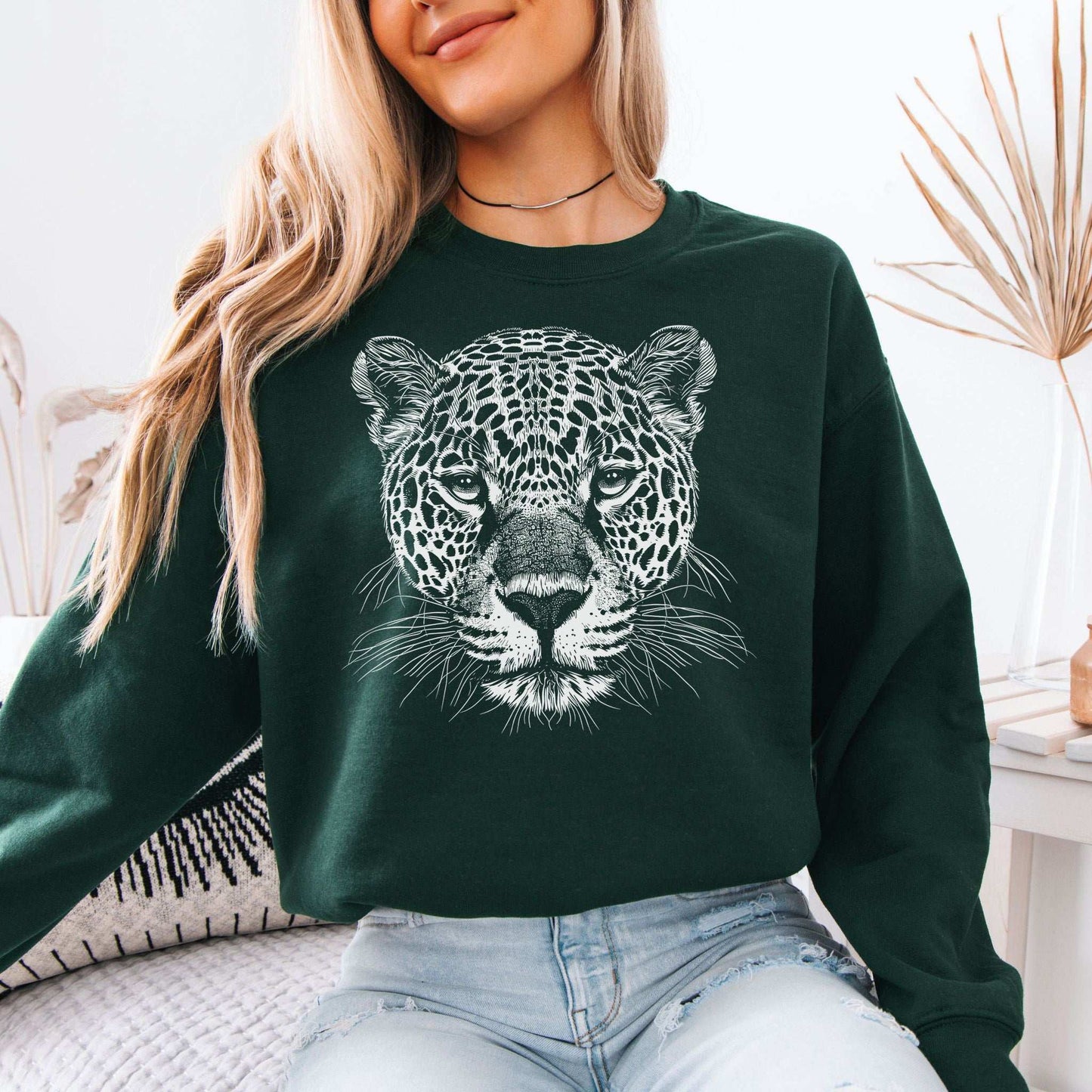 Jaguar Spirit Animal Sweatshirt – Wild Soul Style & Stealthy Power
