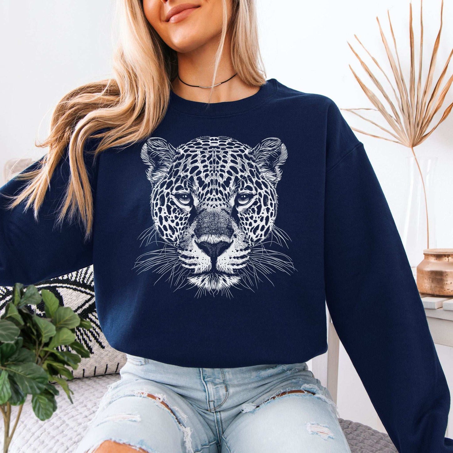 Jaguar Spirit Animal Sweatshirt – Wild Soul Style & Stealthy Power