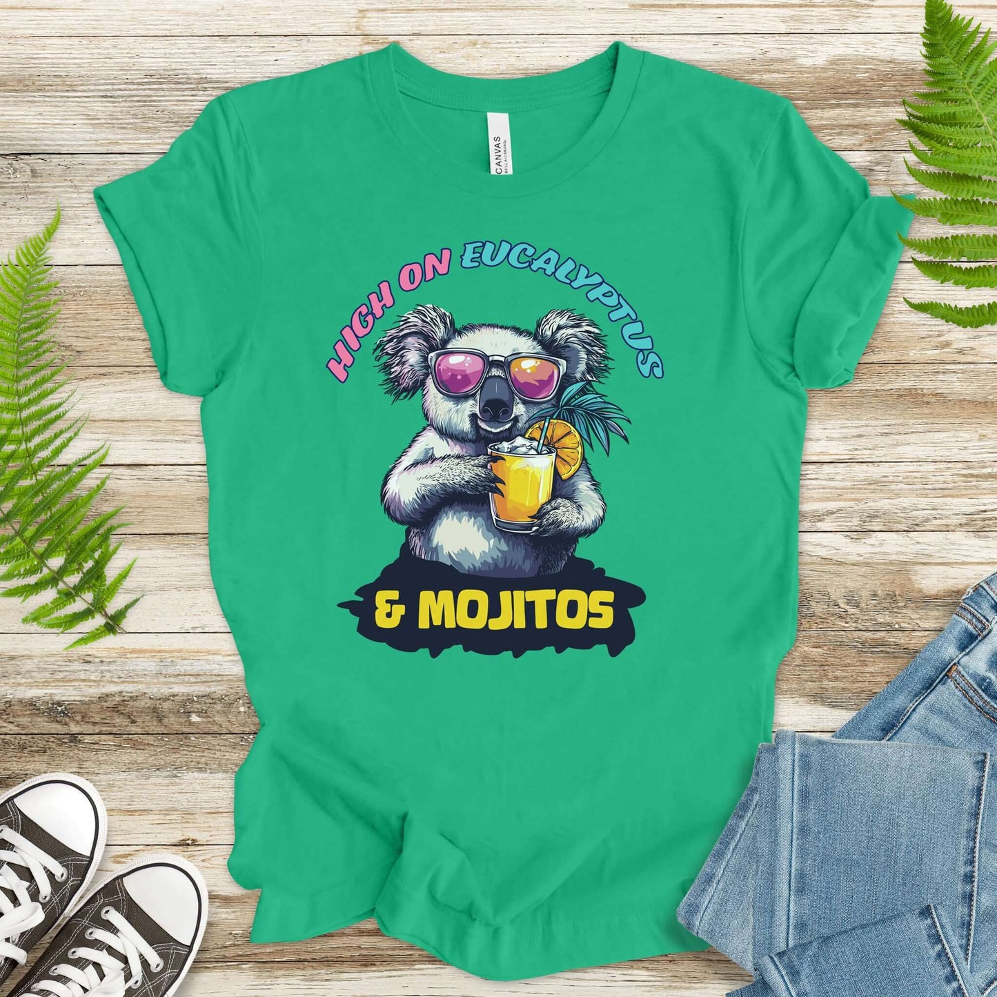 Koala Vacation Mode T-Shirt – Relax, Sip, Repeat