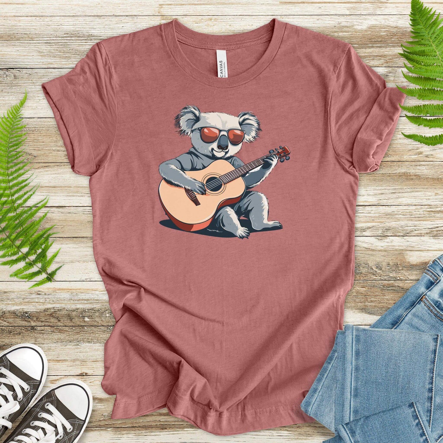 Retro Koala Guitar T-Shirt - TShirtree