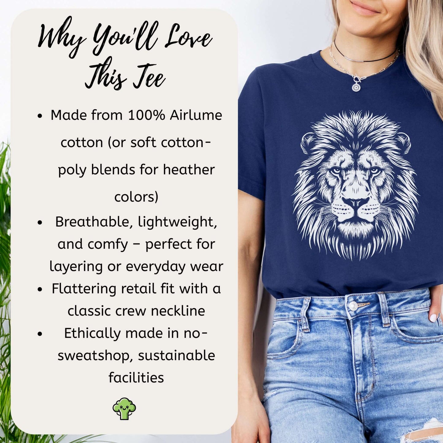 Lion Face T-Shirt – King of the Jungle Tee