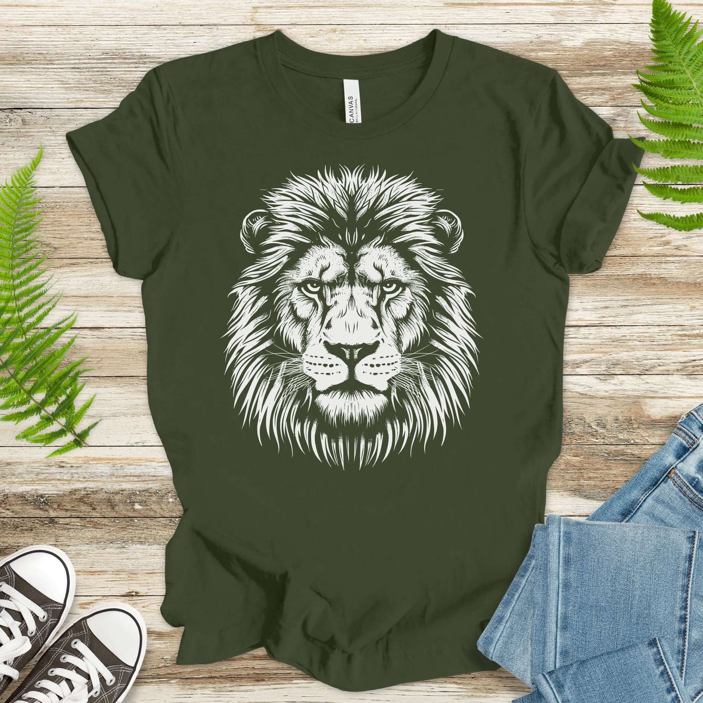 Lion Face T-Shirt – King of the Jungle Tee