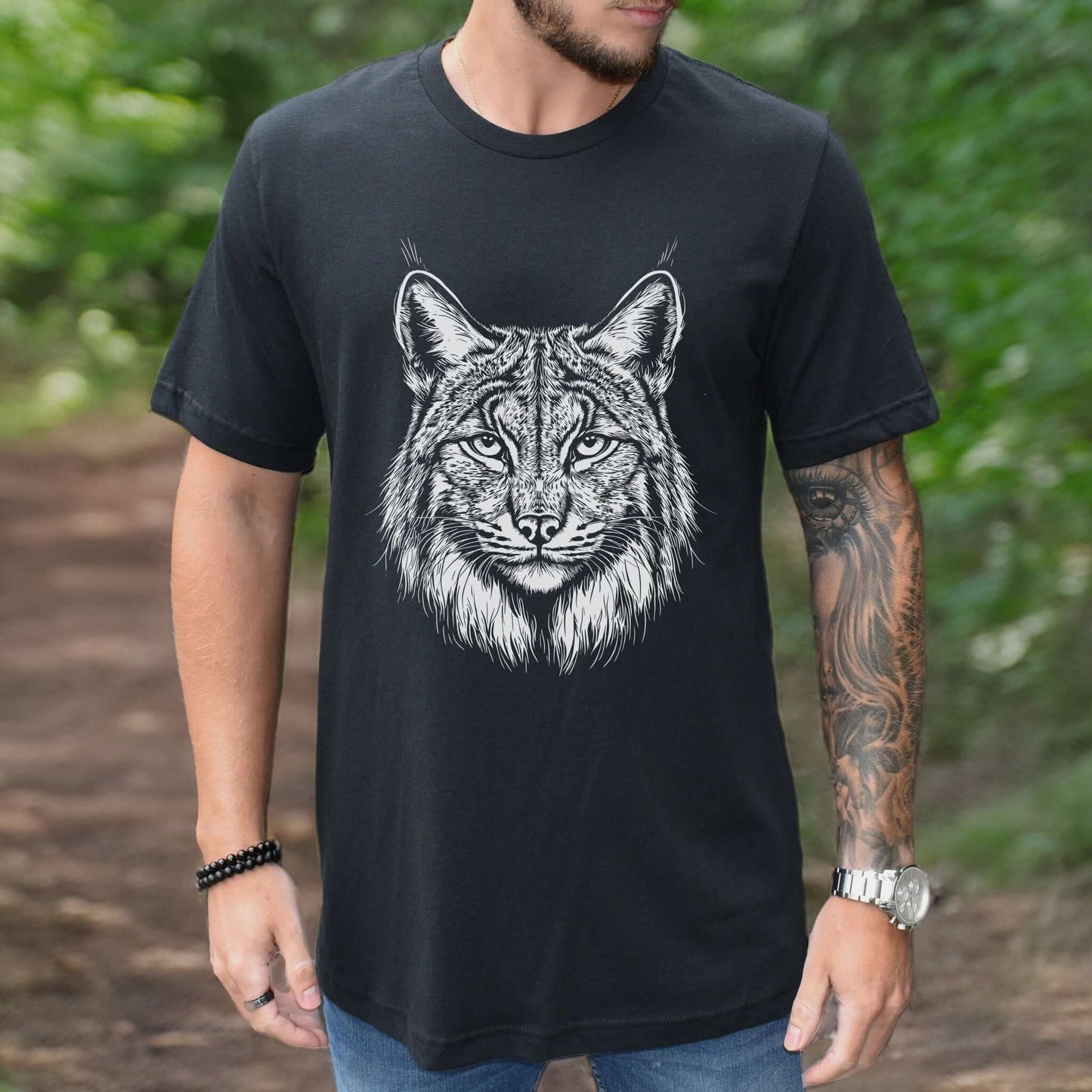Lynx Spirit Animal Wildlife T-Shirt – Mystical Wild Soul