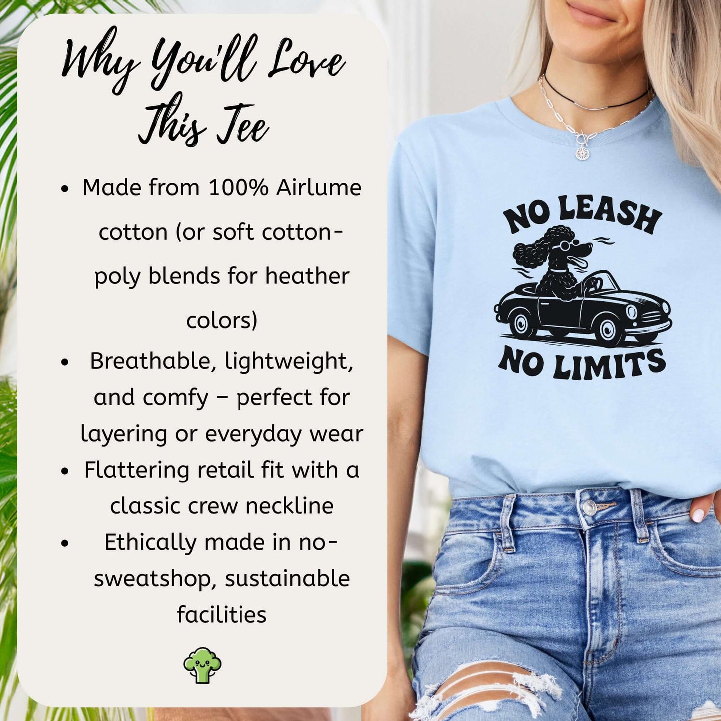 Poodle No Leash No Limits T-Shirt