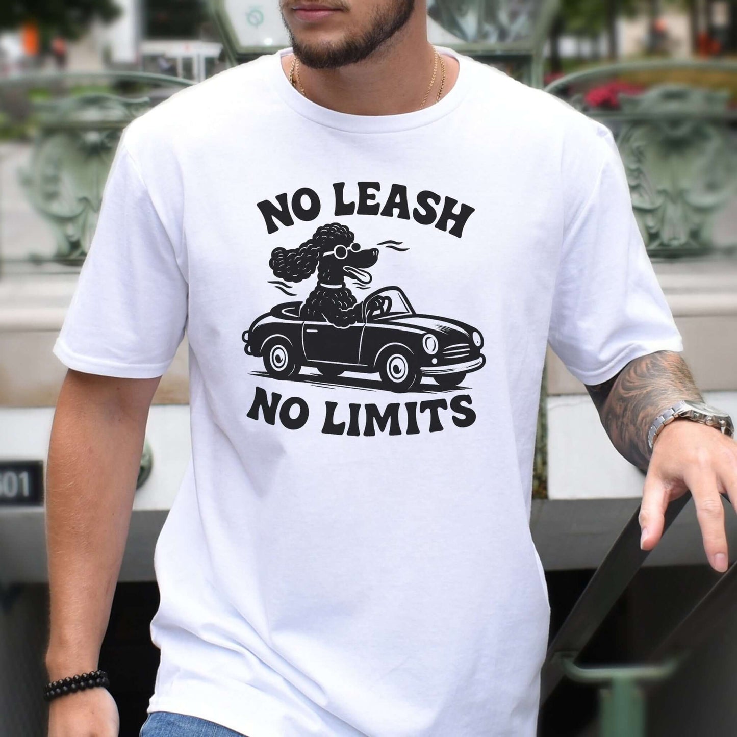 Poodle No Leash No Limits T-Shirt