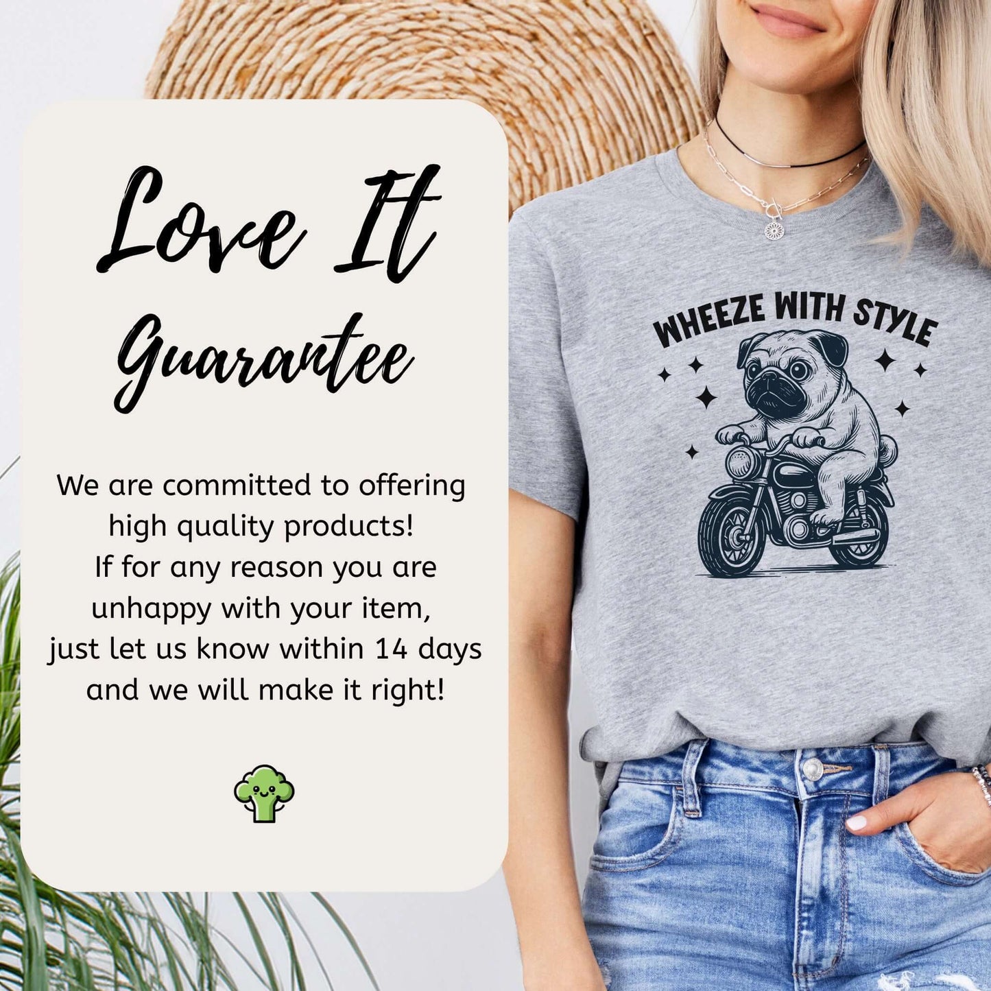 Funny Pug Dog Shirt – Wheeze With Style Tee for Pug Moms, Dads & Dog Lovers
