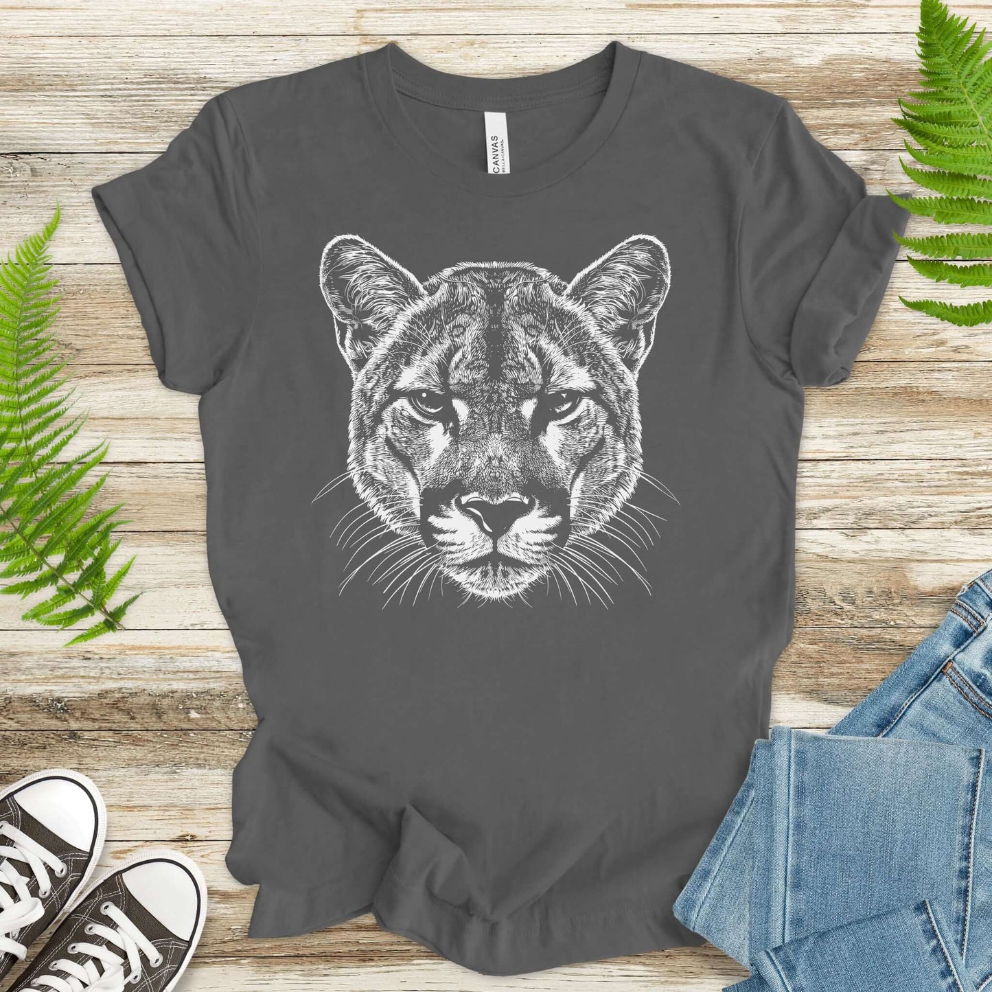 Mountain Lion Spirit Animal T-Shirt – Wild Soul Energy