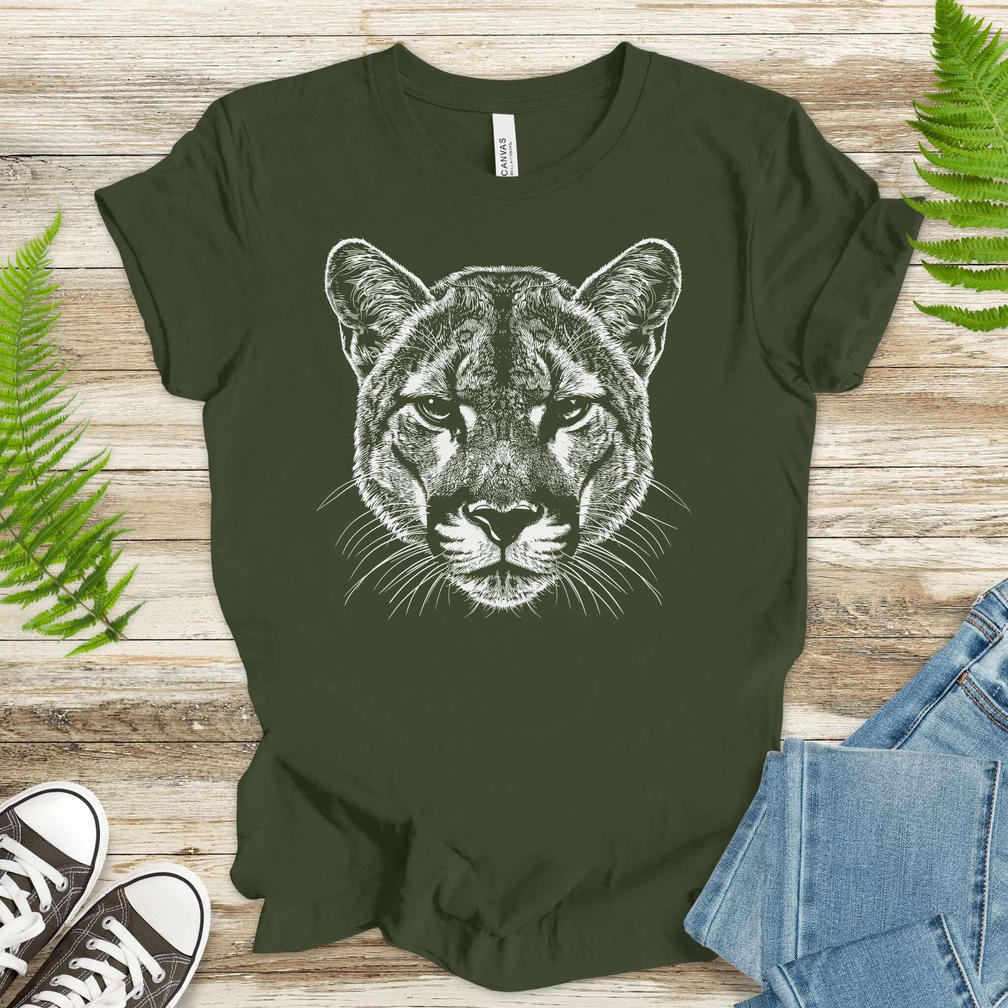 Mountain Lion Spirit Animal T-Shirt – Wild Soul Energy