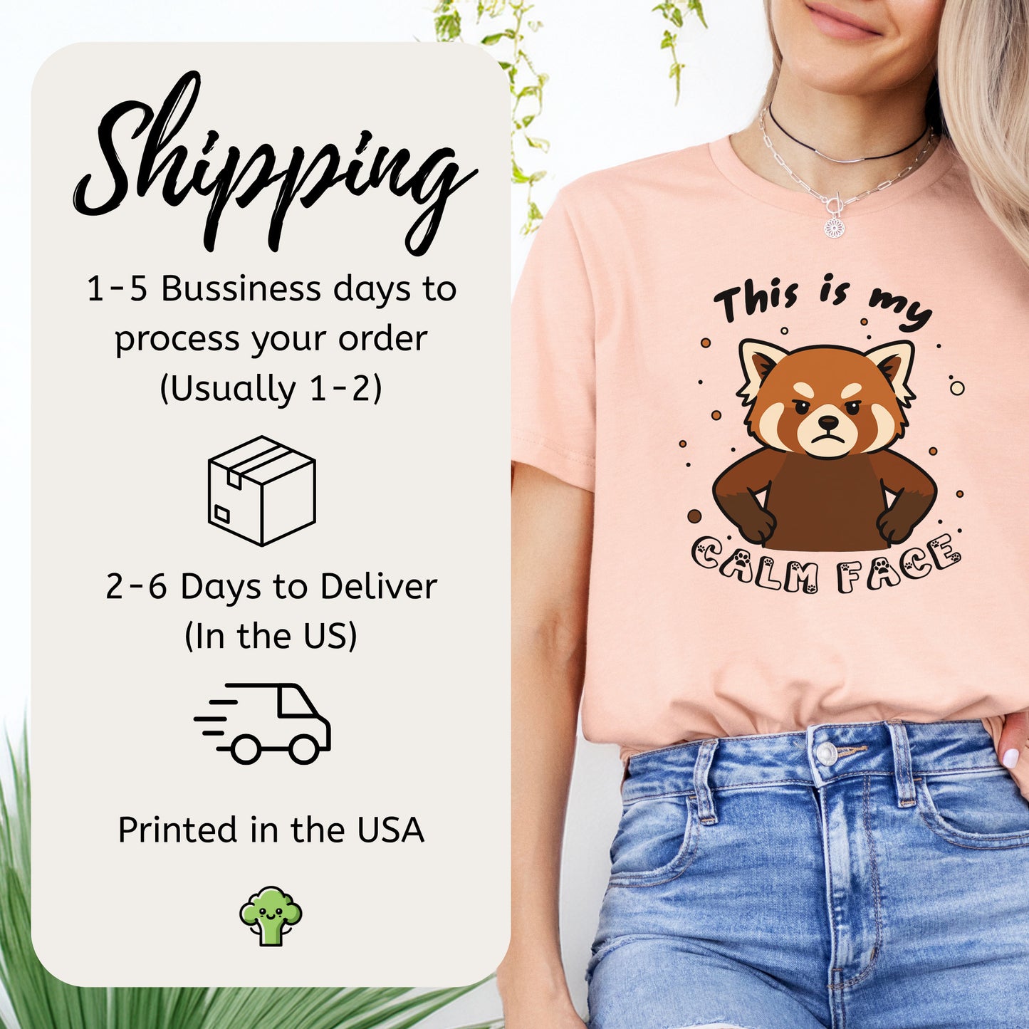 Red Panda Calm Face T-Shirt – Funny Angry Animal Gift Tee