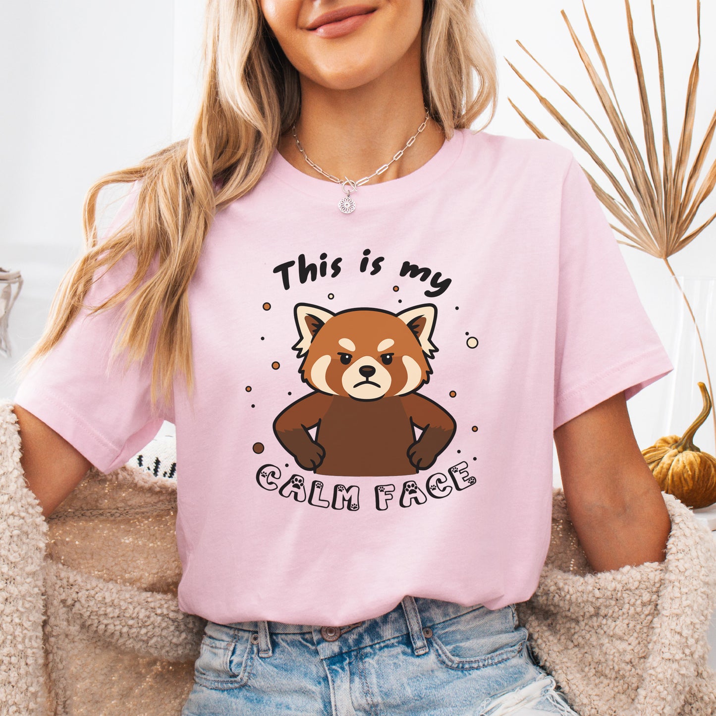 Red Panda Calm Face T-Shirt – Funny Angry Animal Gift Tee