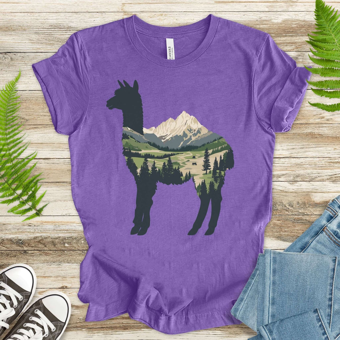 Alpine Alpaca Mountain T-Shirt