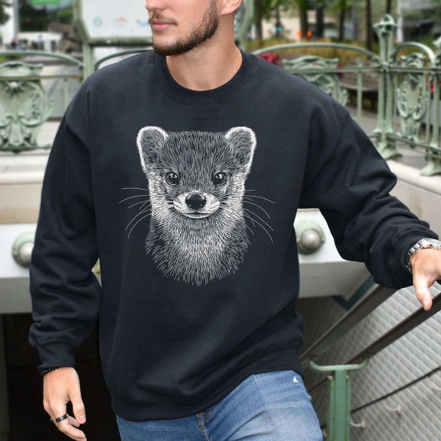 Weasel Spirit Animal Sweatshirt – Clever Wild Soul in Comfort Colors
