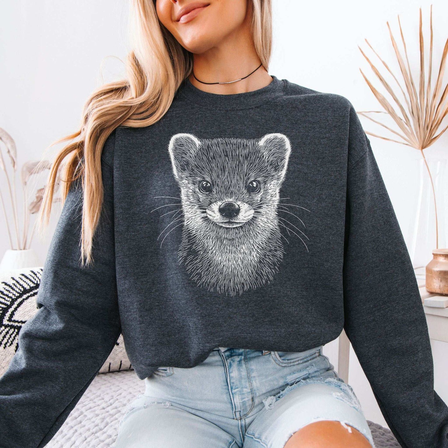 Weasel Spirit Animal Sweatshirt – Clever Wild Soul in Comfort Colors