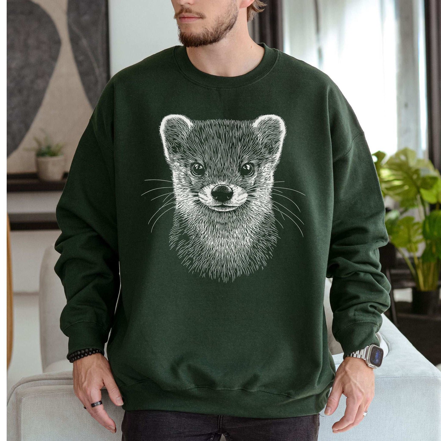 Weasel Spirit Animal Sweatshirt – Clever Wild Soul in Comfort Colors