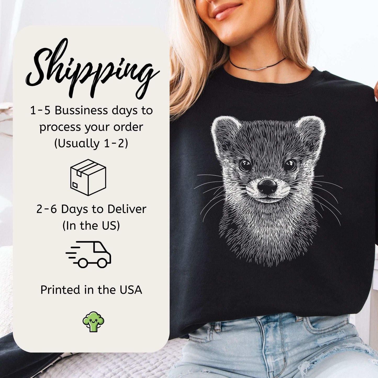 Weasel Spirit Animal Sweatshirt – Clever Wild Soul in Comfort Colors