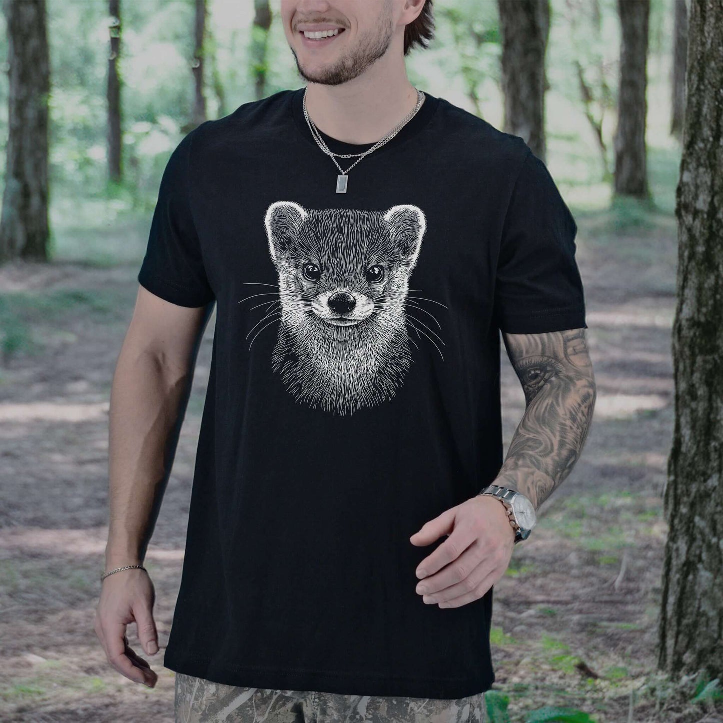 Weasel Spirit Animal Wildlife T-Shirt – Clever Wild Soul