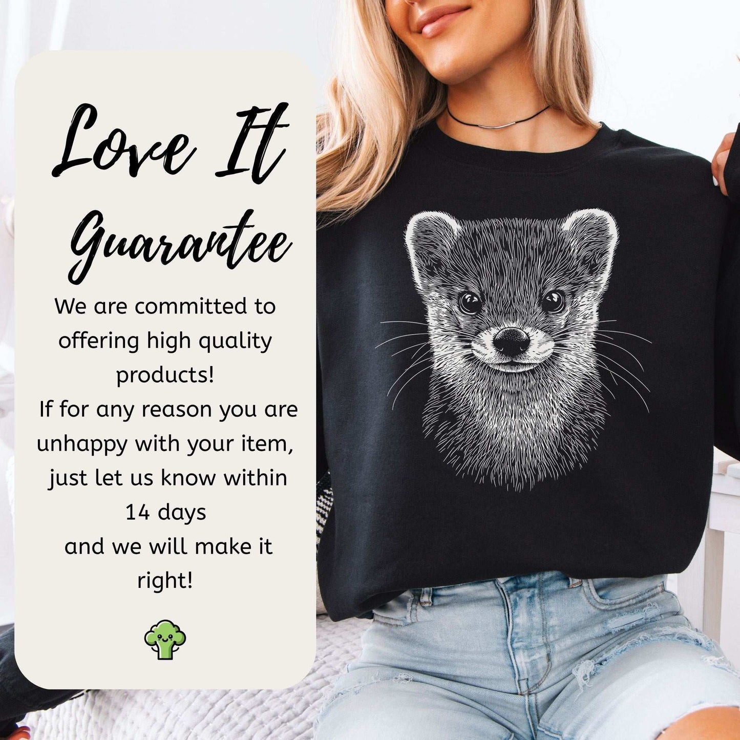Weasel Spirit Animal Sweatshirt – Clever Wild Soul in Comfort Colors