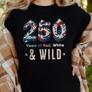 250 Years of Red White & Wild USA Isometric Mountain Adventure T-Shirt