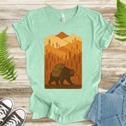 Hiking Bear Sweatshirt – Autumn National Park Cozy Vibes
