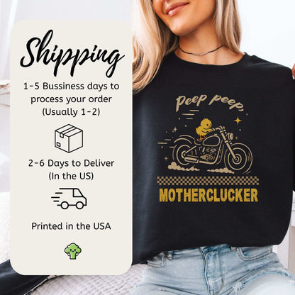 Chicken Motorcycle Sweatshirt – Funny Motherclucker Biker Vibes for Farm & Meme Lovers