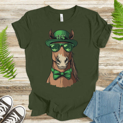 Lucky Gallop: St. Patrick’s Day Horse T-Shirt - TShirtree