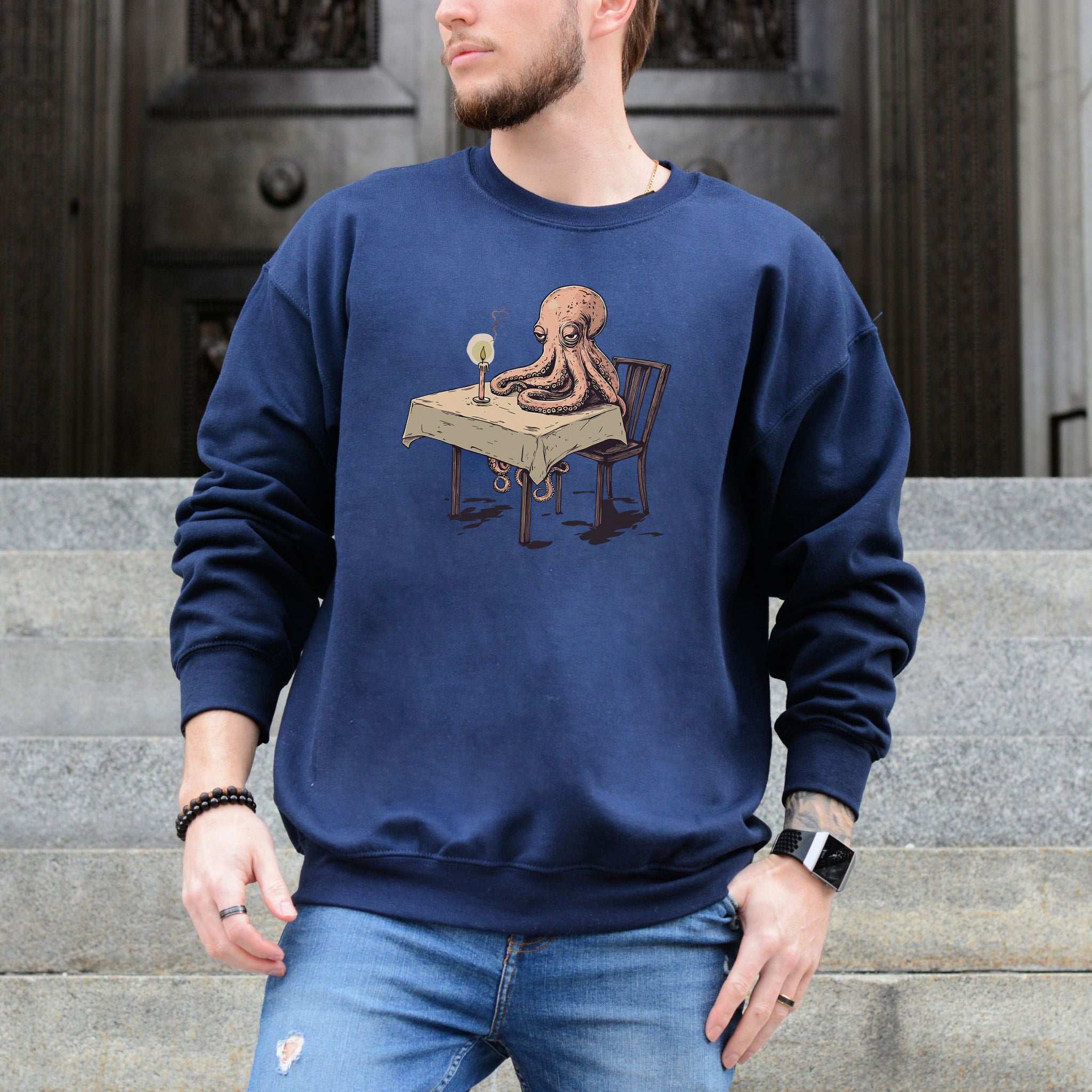 Lonely Octopus Sweatshirt – Funny Single Animal Gift for the Lovelorn