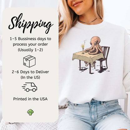 Lonely Octopus Sweatshirt – Funny Single Animal Gift for the Lovelorn